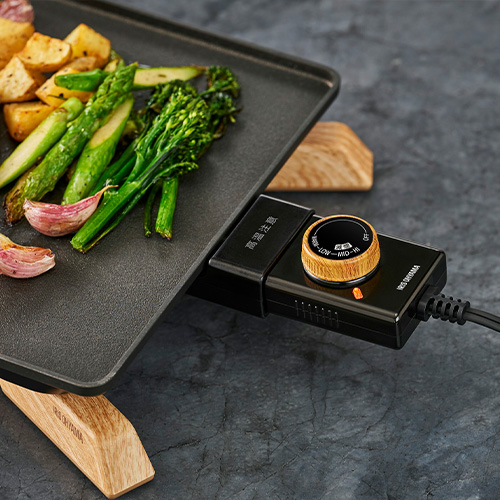 薄型ホットプレート IHU-A10-B ブラック アイリスオーヤマ 電熱器具