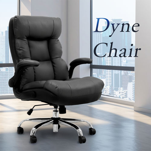 沖縄・離島配達不可】ダインチェア 肘付 オフィスチェア PUレザー DYN