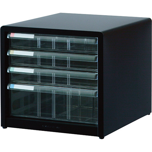 アバンテV2レターケース A4 浅3深1 AL-44 クロ ナカバヤシ 引出し収納