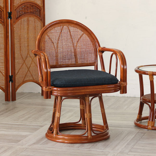 ラタン回転チェアC612HR5 C612HR5 サンフラワーラタン 椅子