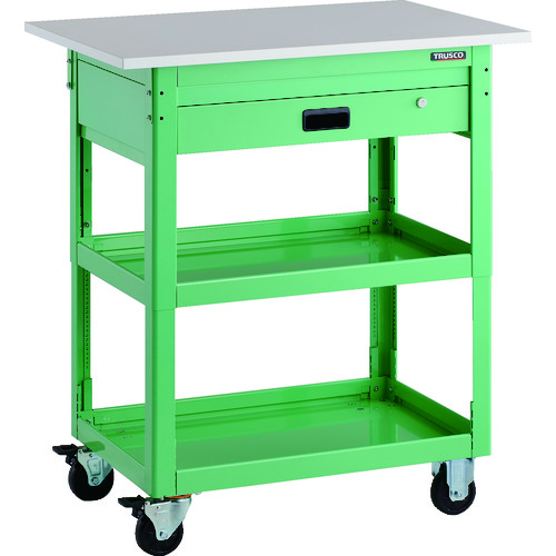 ツールワゴン ドルフィン 高さ調節式 天板付 1段引出 YG DLWSA973TVUYG