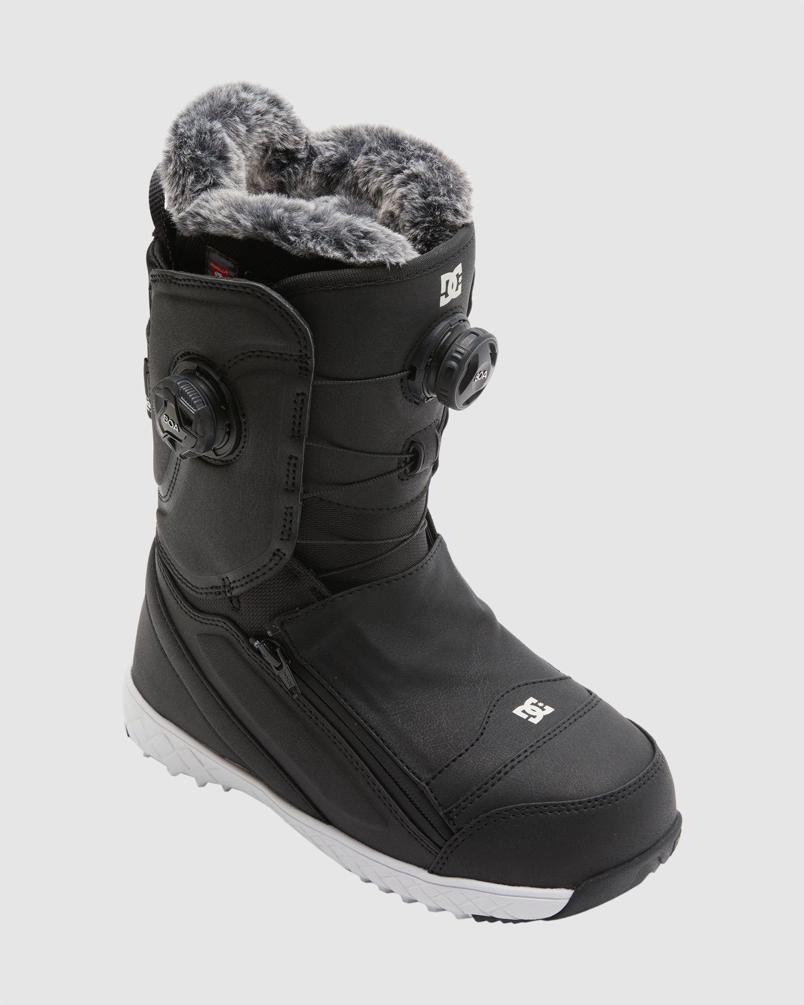 Womens Mora BOA Snowboard Boots - BLACK/LEOPARD / 5 | DC Shoes