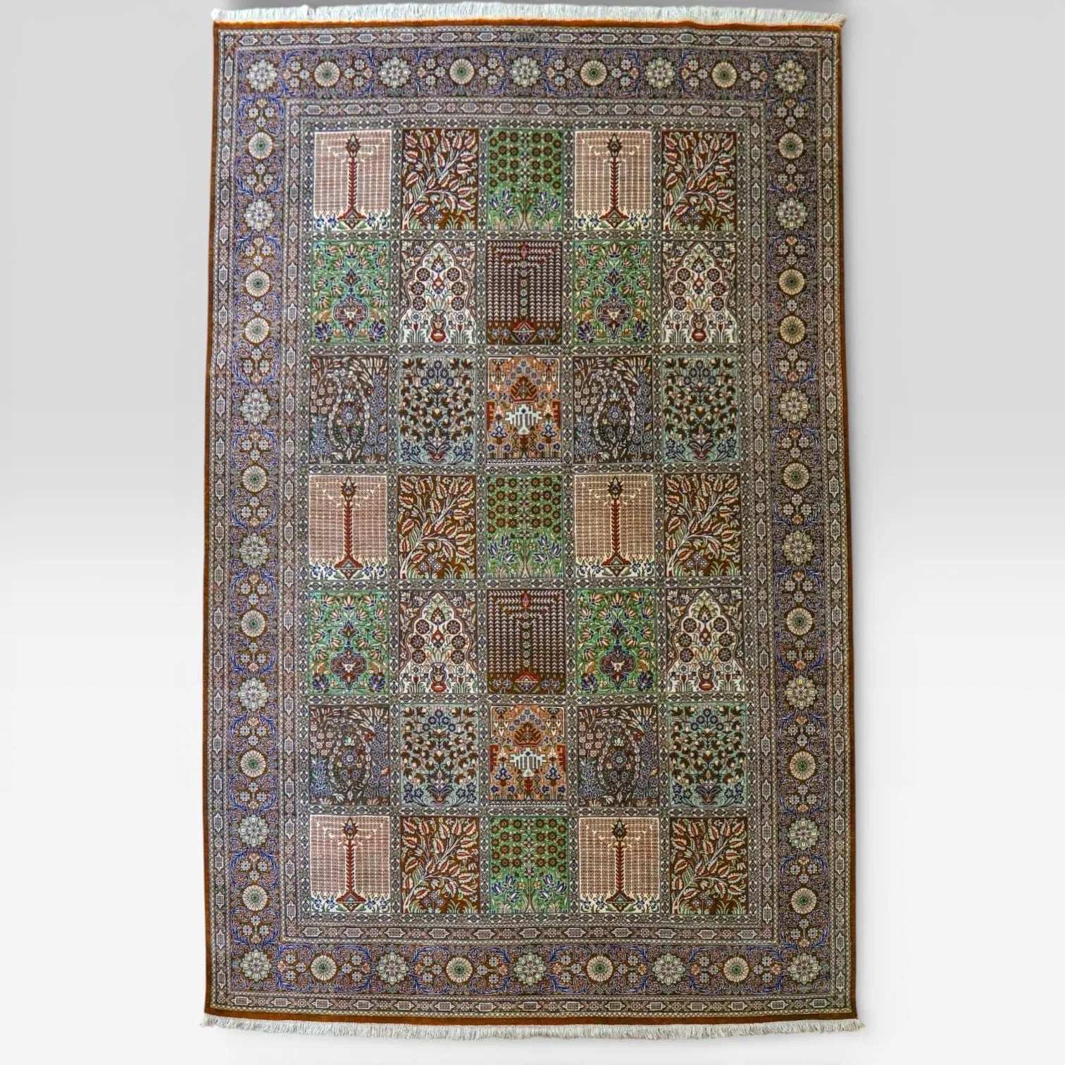 ペルシャ絨毯 クム産 シルク 100% - Decorworks