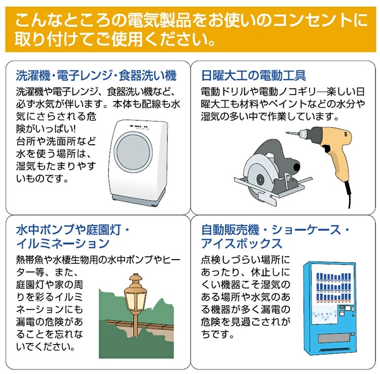 ビリビリガード テンパール 【グレー】 ( GRXB1515 ) 漏電遮断器 GR-XB