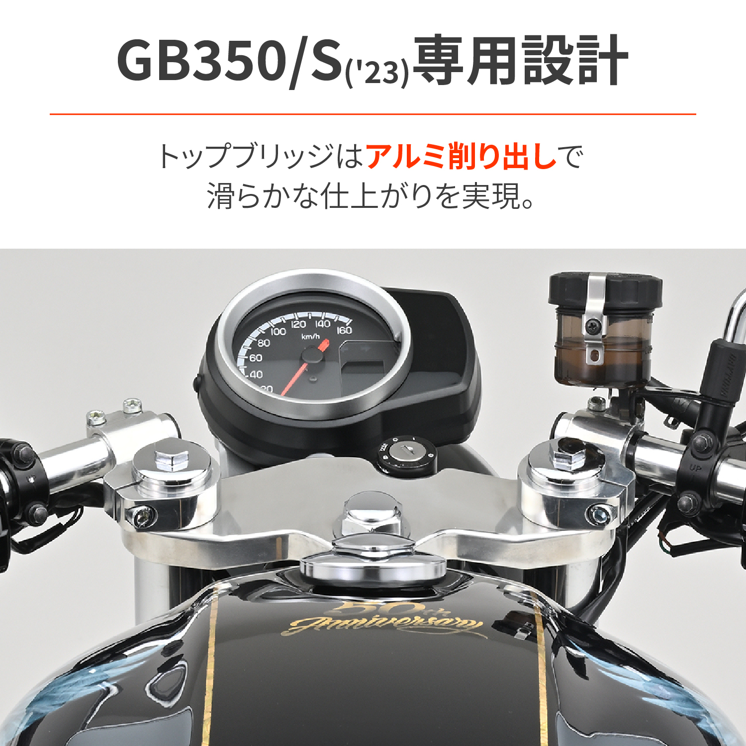 セパハンセット GB350/S（'23～'25）バフ仕上げ｜株式会社デイトナ