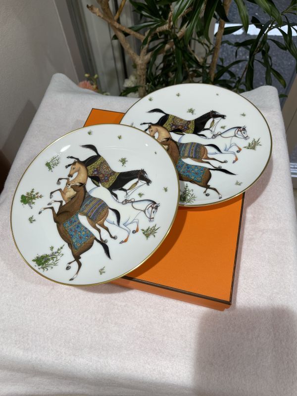 新品】【未使用品】HERMES エルメスデザートプレート シュヴァル
