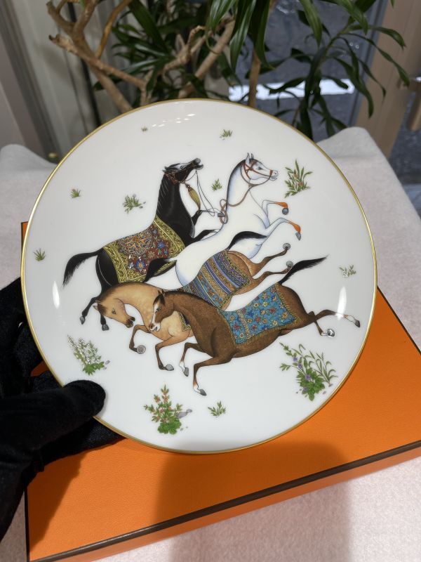 新品】【未使用品】HERMES エルメスデザートプレート シュヴァル