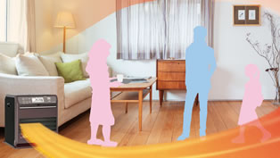 SGX TYPE | 家庭用石油ファンヒーター | 製品紹介 | ダイニチ工業株式