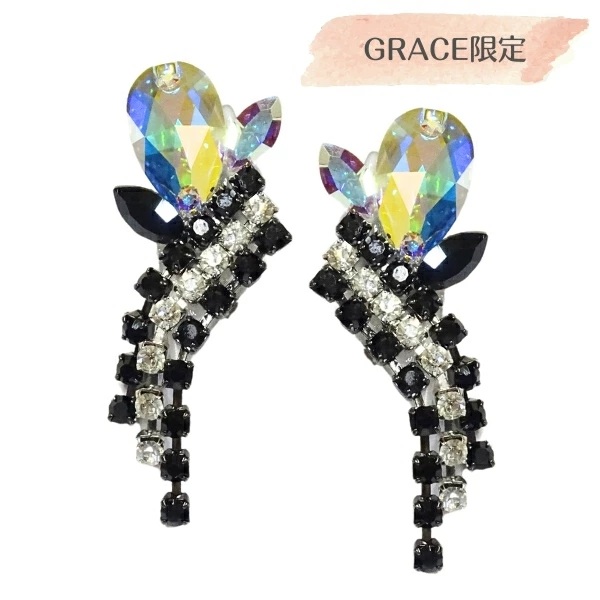 多美咲 ヘアーオーナメント XR009ストーン 付き 全17色 社交ダンスヘア