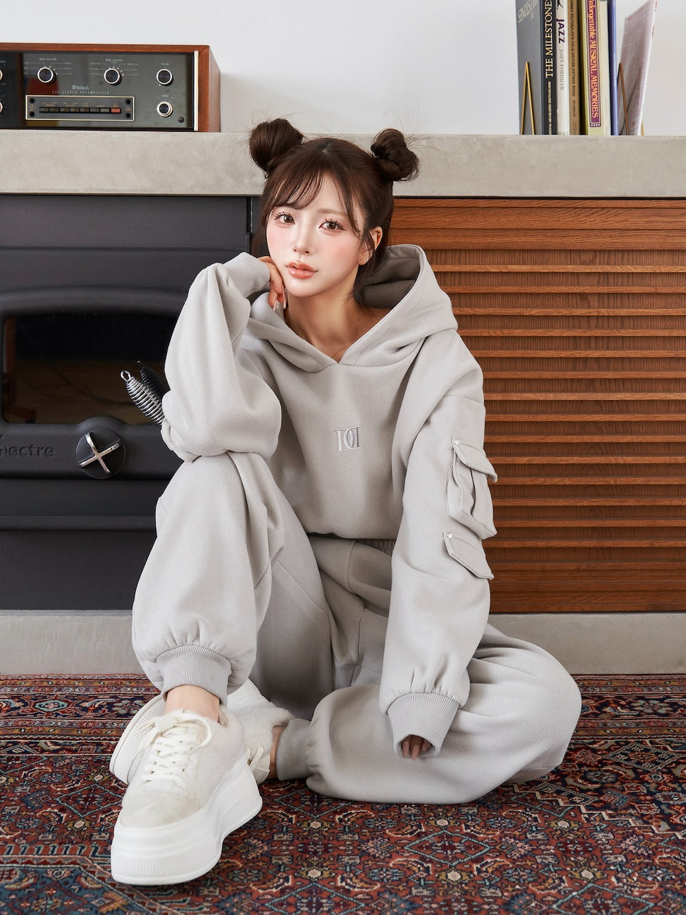 darich ダーリッチ スウェットダメージキャップ グレー スウェット