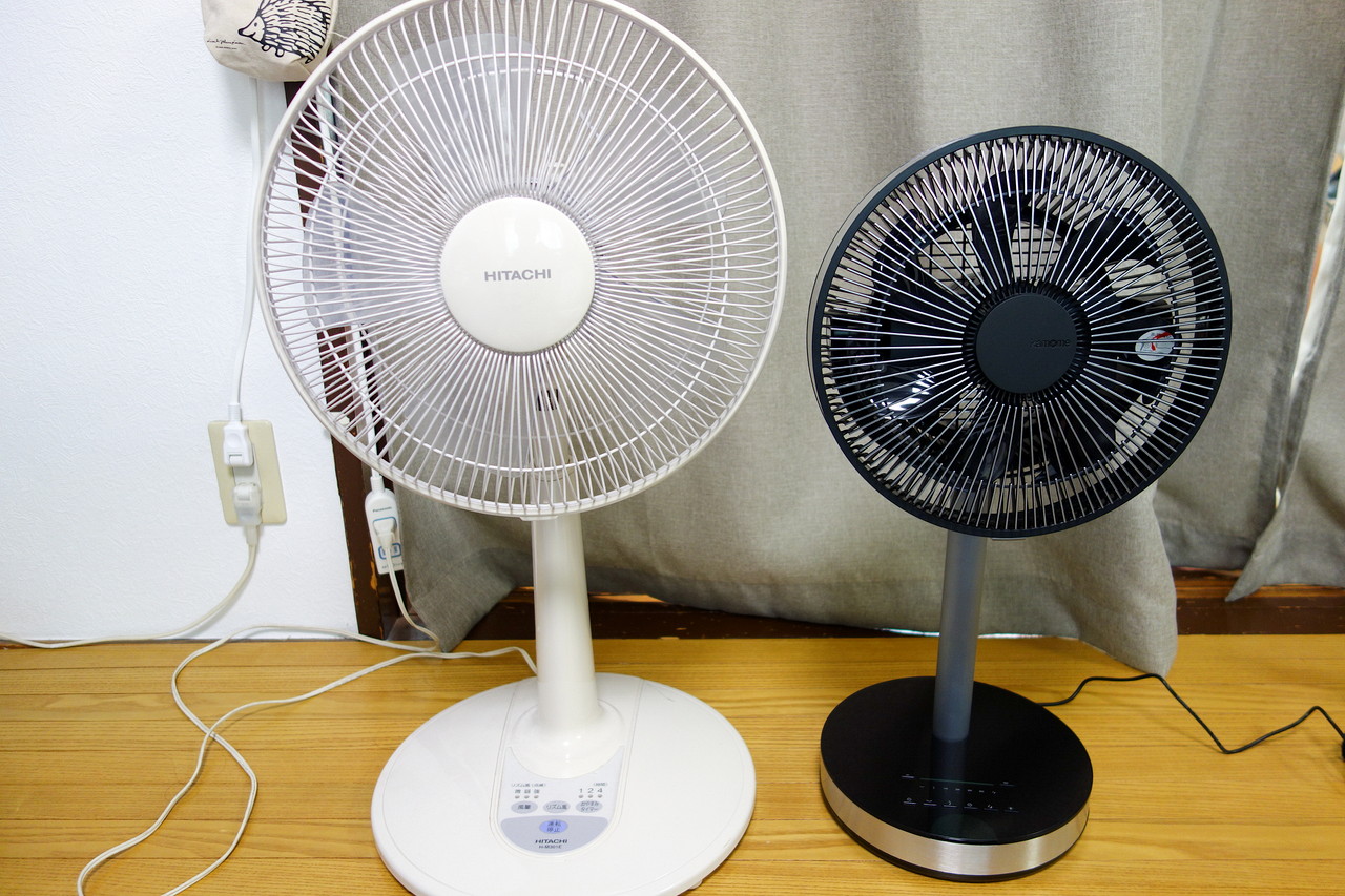 立体的に首を振る扇風機 kamomefan メタルファン FKLR-231D を購入しま