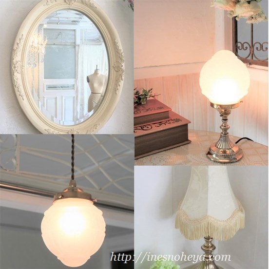 フレンチアンティークスタイルのインテリア照明、英国雑貨