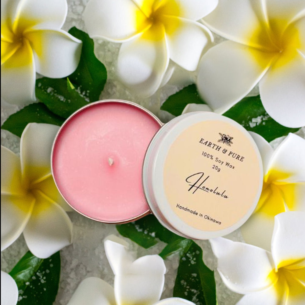 Earth & Pure ホノルル｜フレグランスキャンドル｜ソイワックス