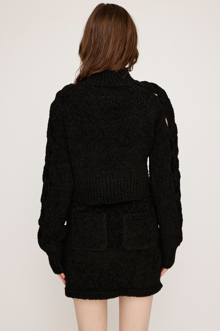 SLY | BRAID SLEEVE MG 2P (ワンピース(ミニ・ミディアム） ) |SHEL