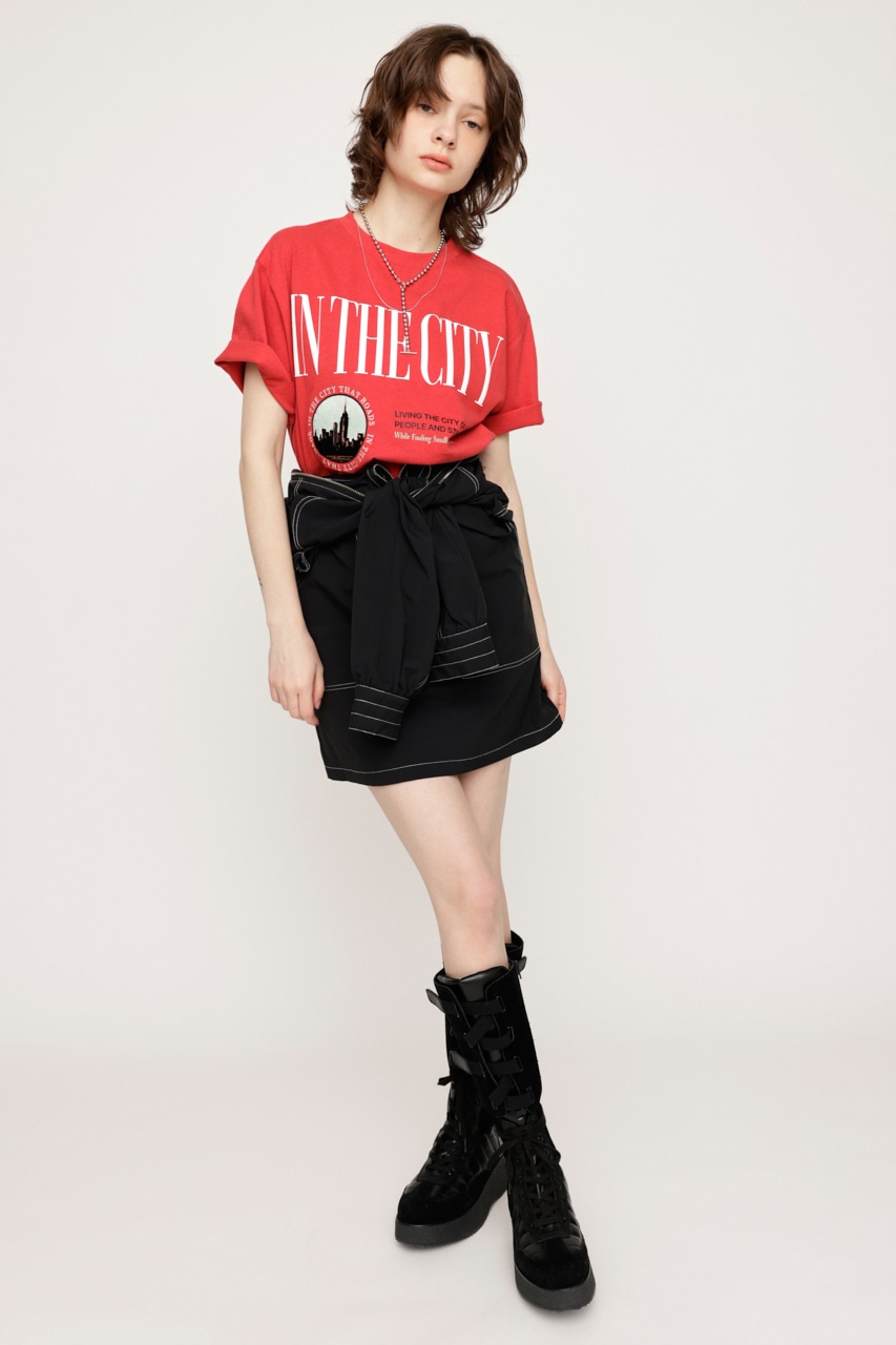 SLY | FRONT ZIP STITCH ショートワンピース (ワンピース(ミニ