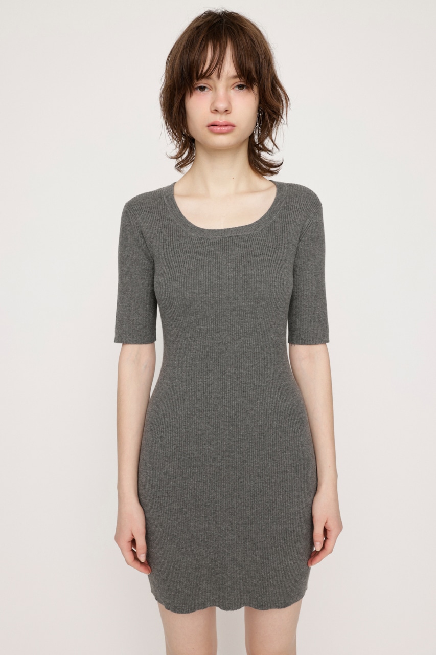 SLY | BIG COLLOR ZIP UP 2P ショートワンピース (ワンピース(ミニ