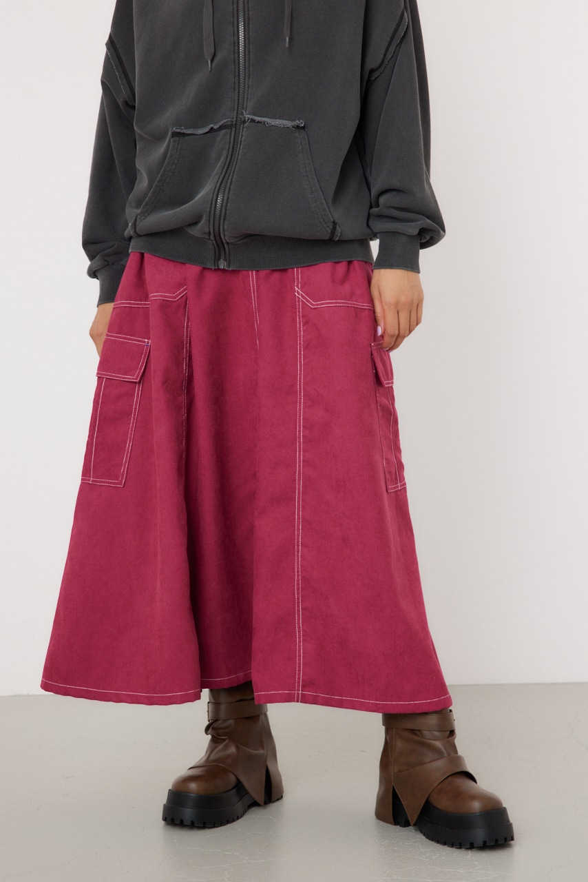 RODEO CROWNS WIDE BOWL | コーデュロイステッチフレアカーゴスカート