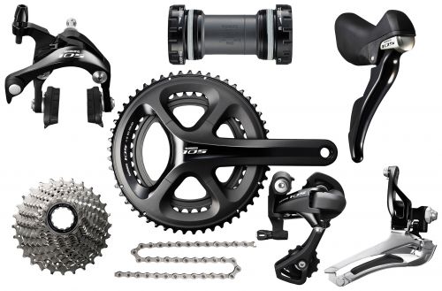 EuroBikeParts: Shimano 105 5800 Group 8pc 11s Black, Discontinued