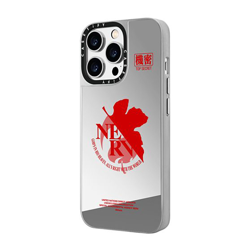 CASETiFYxEVA】NERV Logo MagSafe 対応ミラーケース（シルバー
