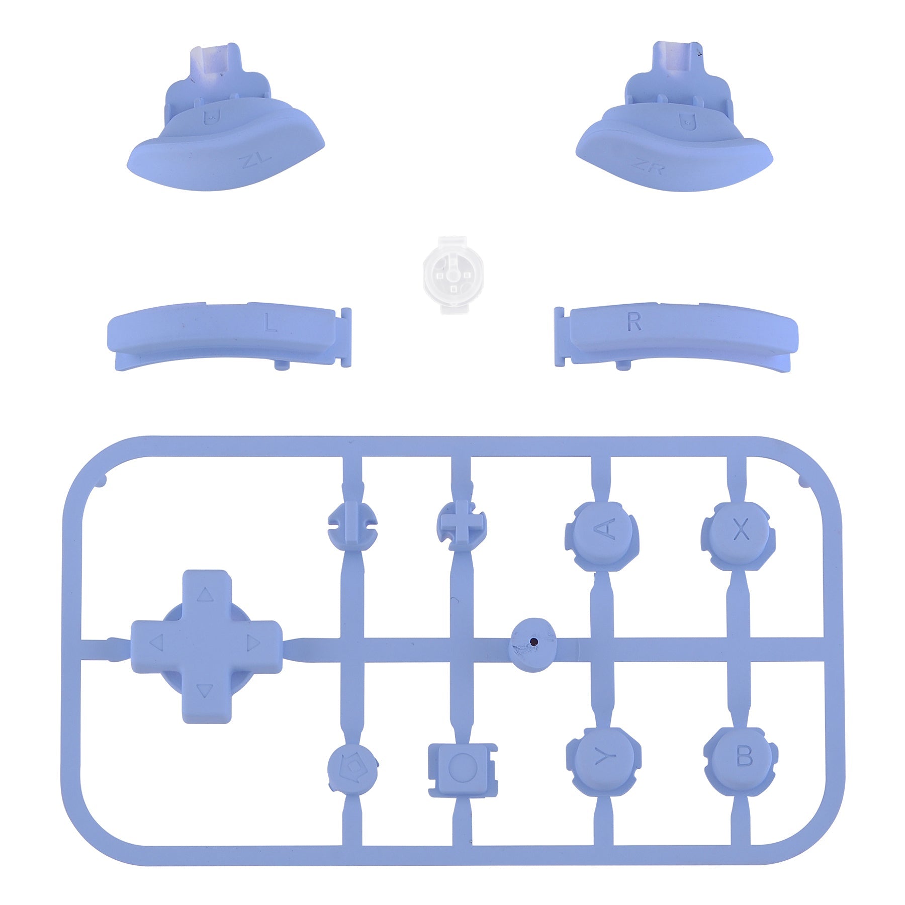 eXtremeRate Light Violet Replacement ABXY Home Capture Plus Minus
