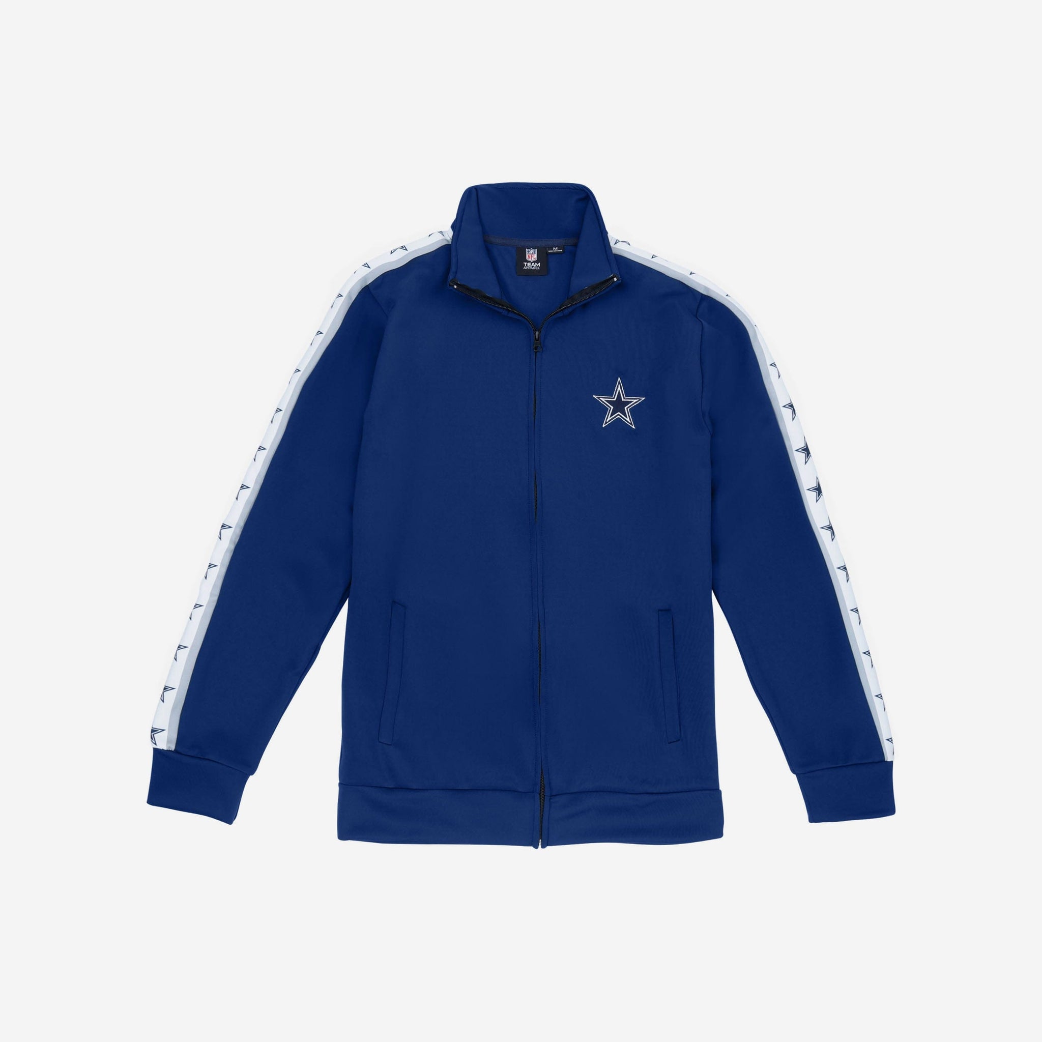 Dallas Cowboys Stripe Logo Track Jacket FOCO