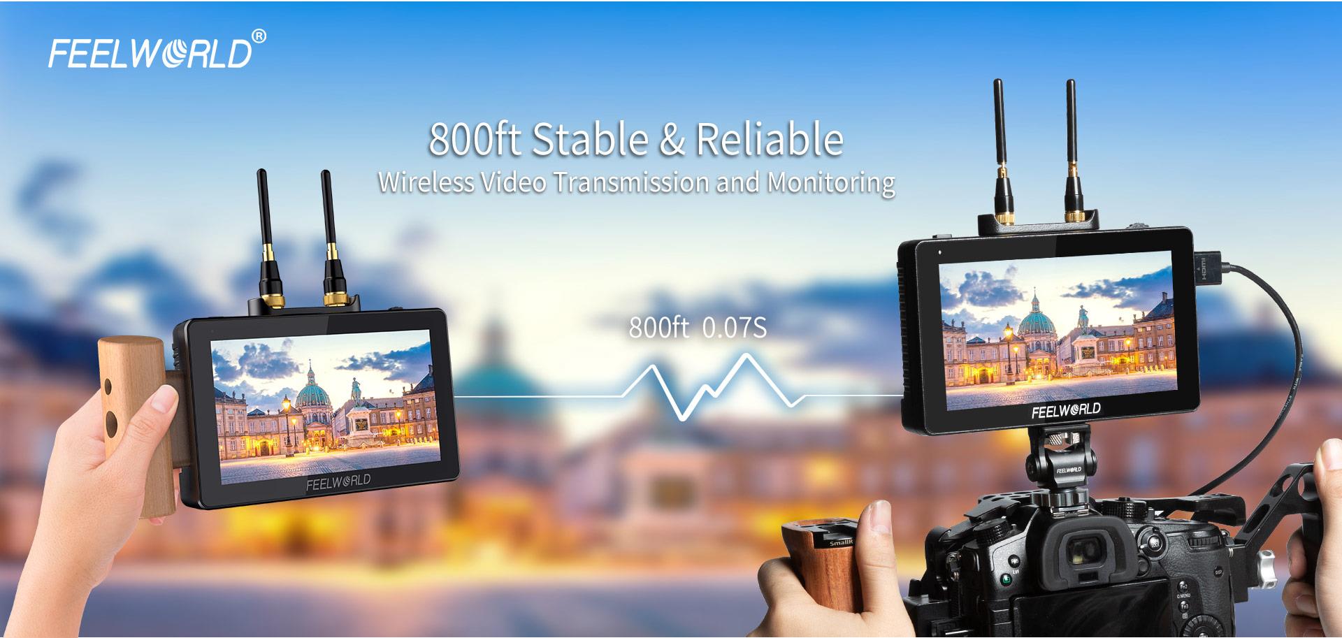 FEELWORLD FT6 FR6 5.5 Inch Wireless Video Transmission System with