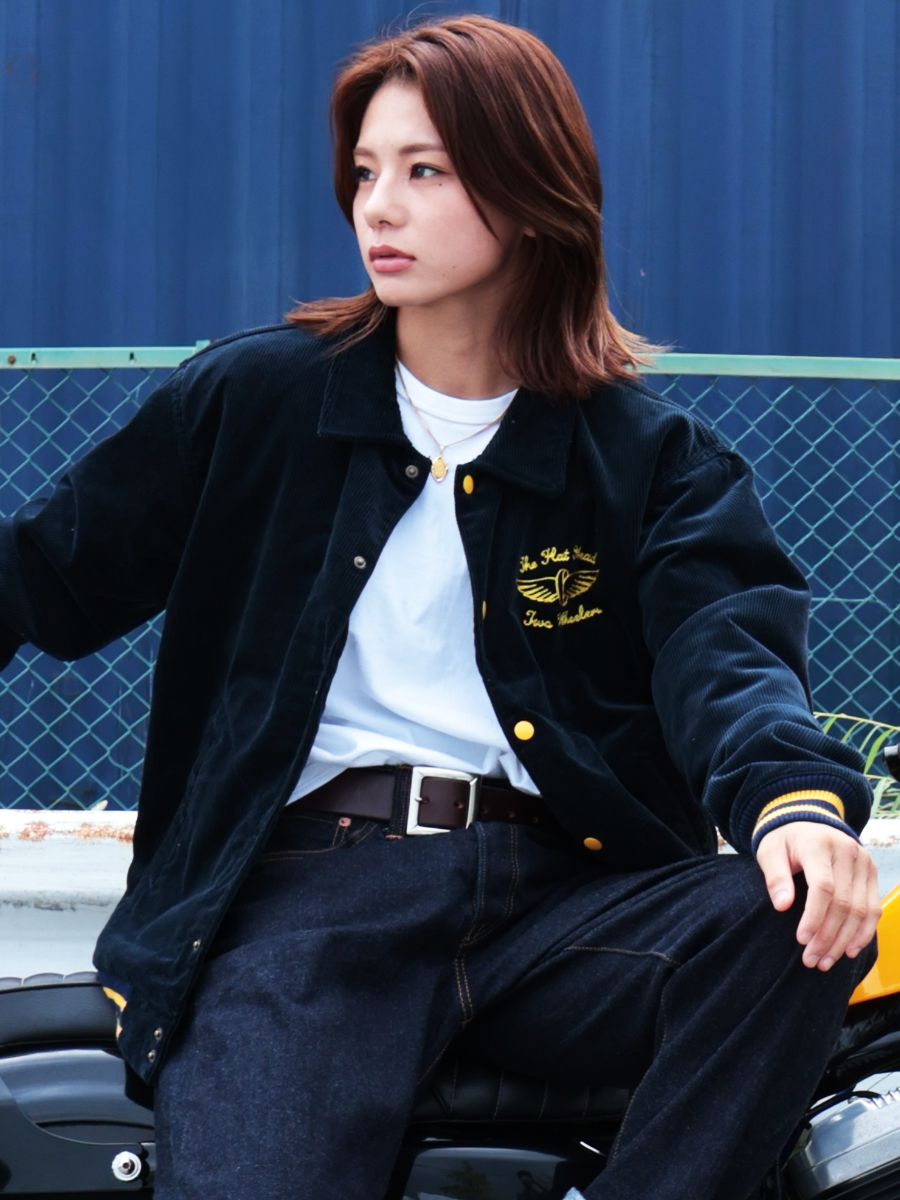 コーデュロイ バーシティジャケット FN-OJ-V003 | THE FLAT HEAD