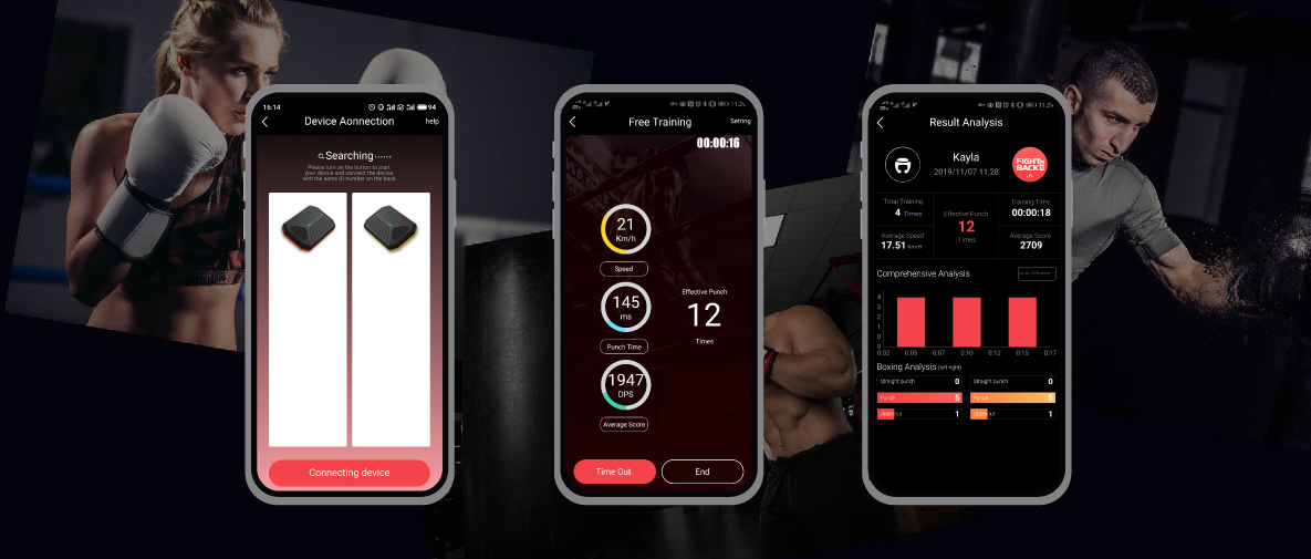 Real-time Bluetooth Boxing Sensor - Fitcare