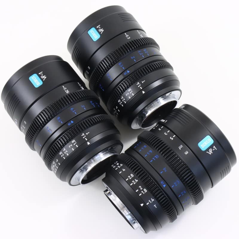 SIRUI マウント交換式シネマレンズ T1.4 Full Frame 3本セット(24mm