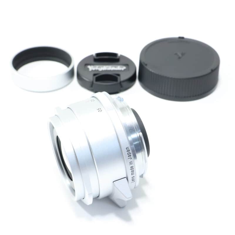 Voigtlander COLOR-SKOPAR 50mm F2.2 VM シルバー 中古 C2120126697637