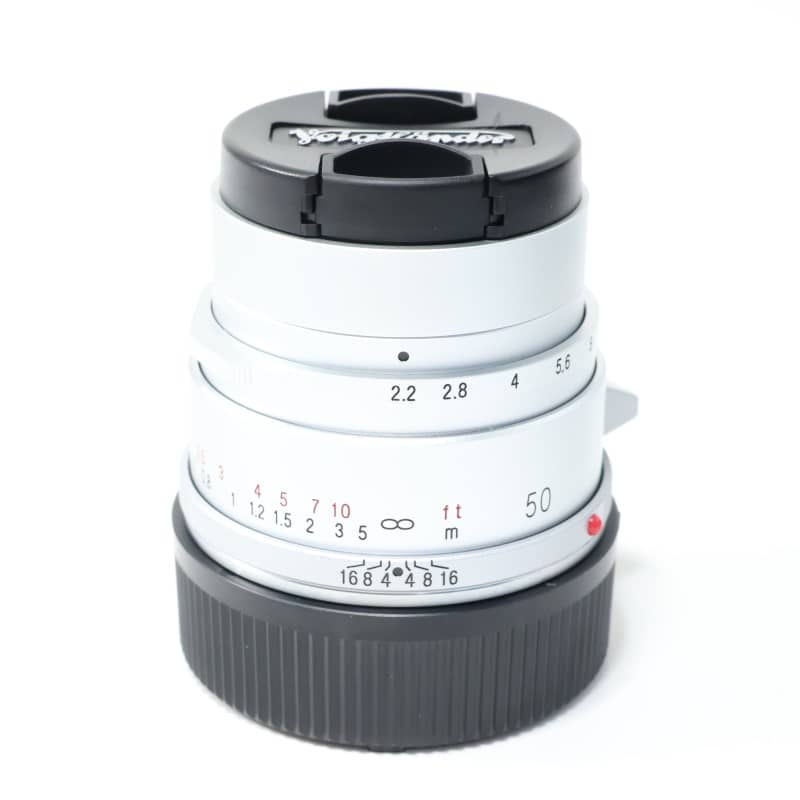 Voigtlander COLOR-SKOPAR 50mm F2.2 VM シルバー 中古 C2120126697637
