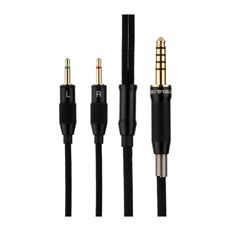 SIVGA SIV-PHN ヘッドホン用ケーブル 4.4mm - 2.5mm 2極(LR) (ブラック