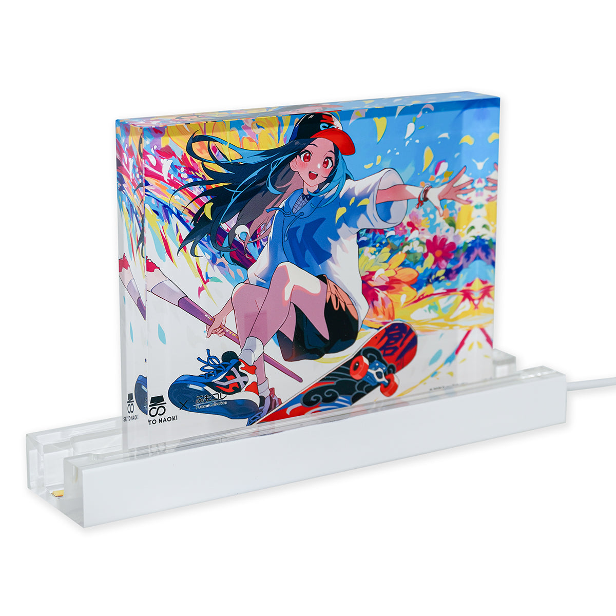 ふもコレSeasons × さいとうなおき LEDスタンド付きアクリルブロック