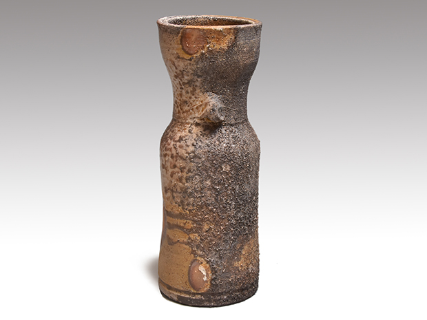 備前窯変花入 共箱 人間国宝 藤原雄（作）名品 | 古美術ささき