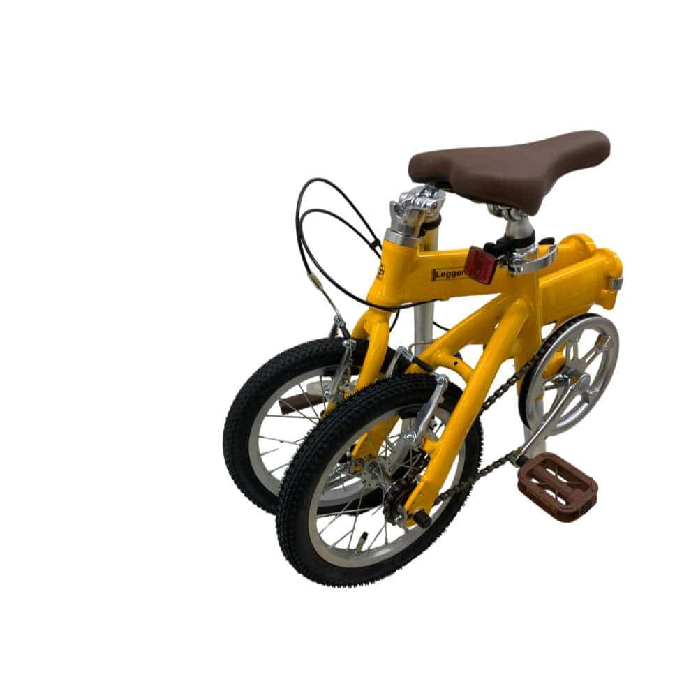 SOUTHERNPORT 14型アルミ折りたたみ自転車 イエロー(イエロー): カー