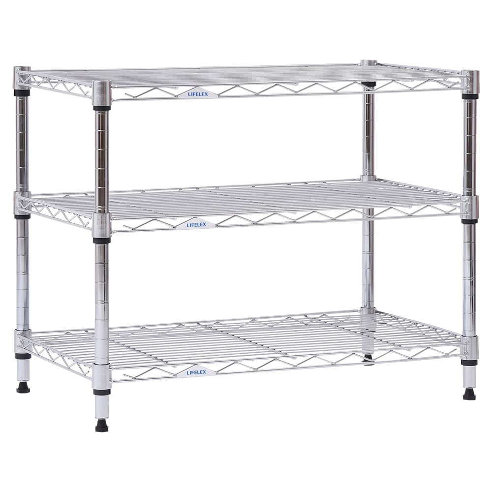 システムラックローα3段60W 6035－50 可動棚(幅60cmロー