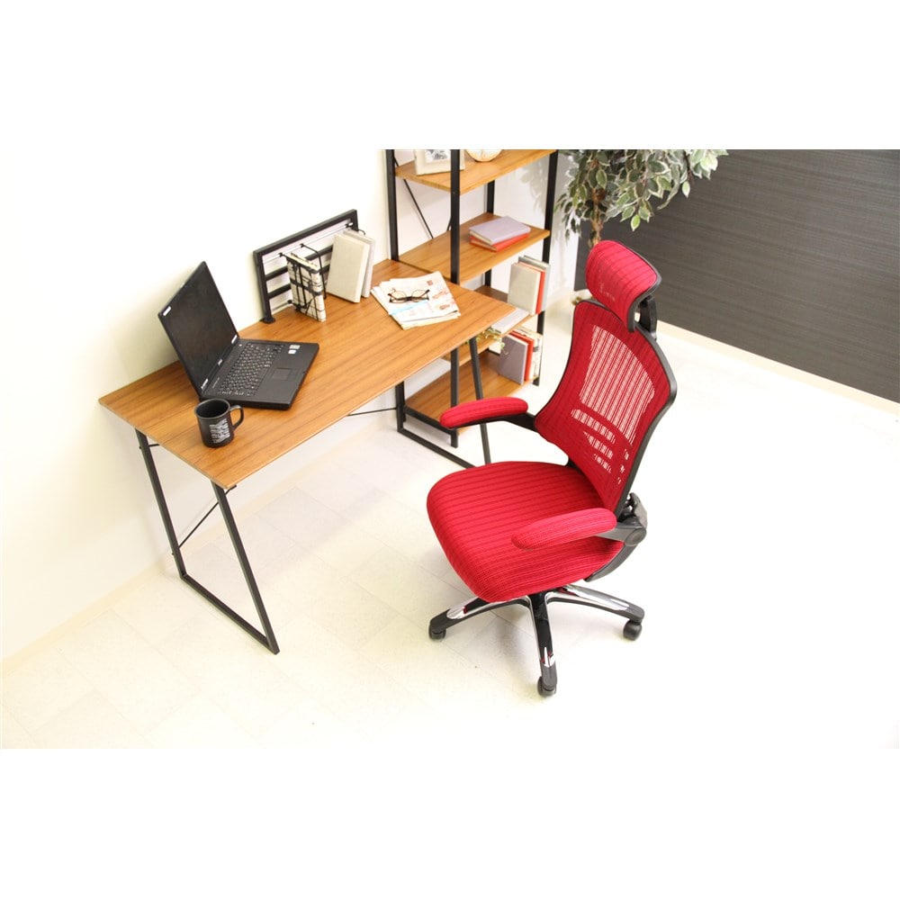 アームアップチェアー マスターⅢ W．RD(ホワイト): 文房具・事務