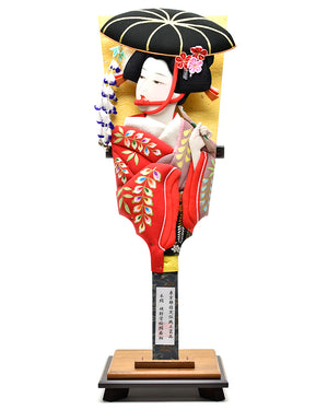 羽子板飾り / 藤娘16号（極上） / むさしや豊山作 – 人形の鯉徳