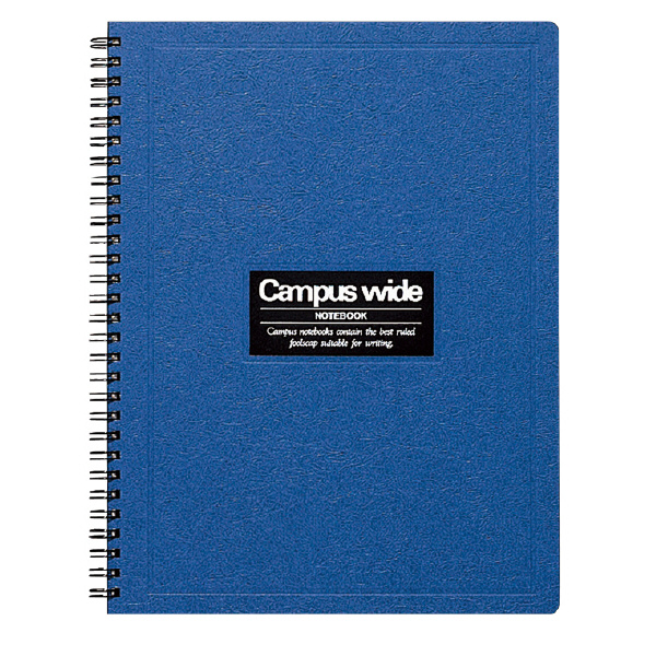 キャンパスツインリングノート(ワイドタイプ)B5 A罫70枚青 | コクヨ
