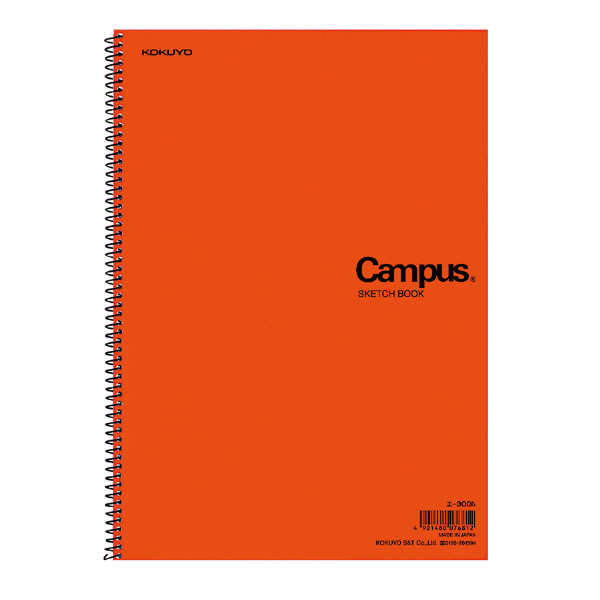 スケッチブック(一般・学用)・オレンジ表紙A4縦厚口22枚 | コクヨ公式