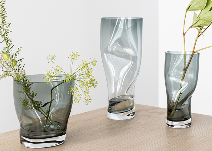 オレフォス Squeeze フラワーベース グレー S フラワーベース