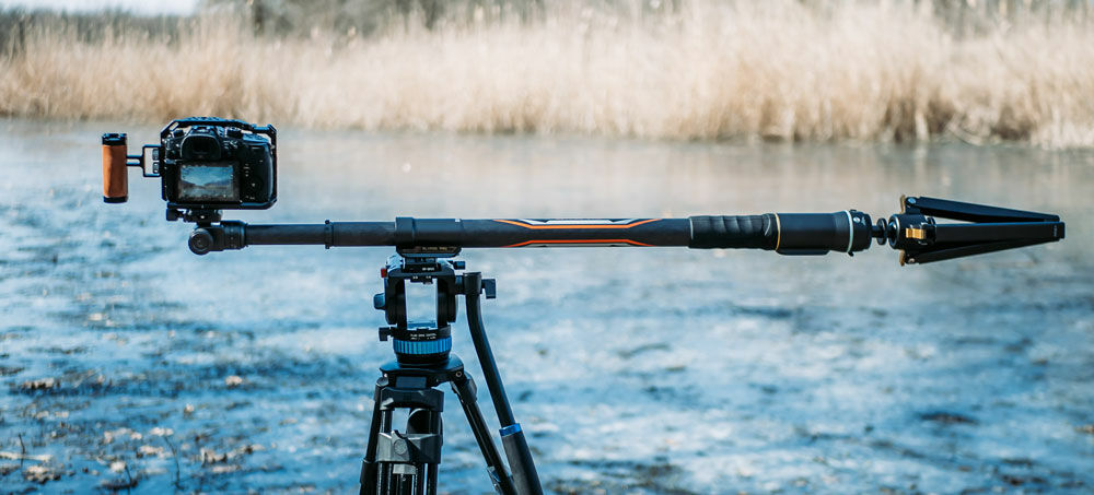 MOZA SlypodPro 電動スライダー カーボン製 三脚パンチルトヘッド付