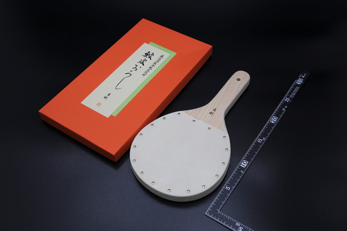 京利 鮫皮 わさびおろし鋲止め 超々特大-歌舞伎ナイフ