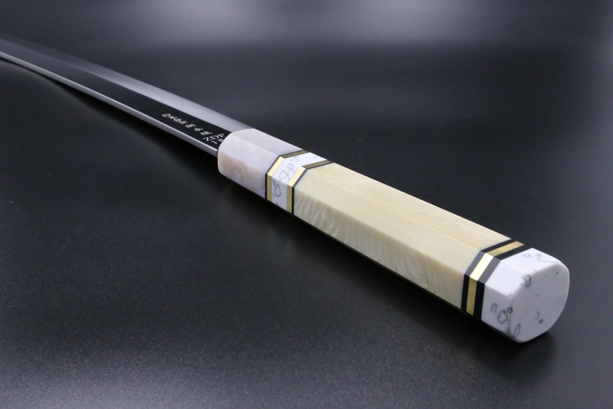 剣型 柳刃先丸 ZDP-189 390mm 全鋼本焼 全鏡面仕上げ 八角柄樹脂製