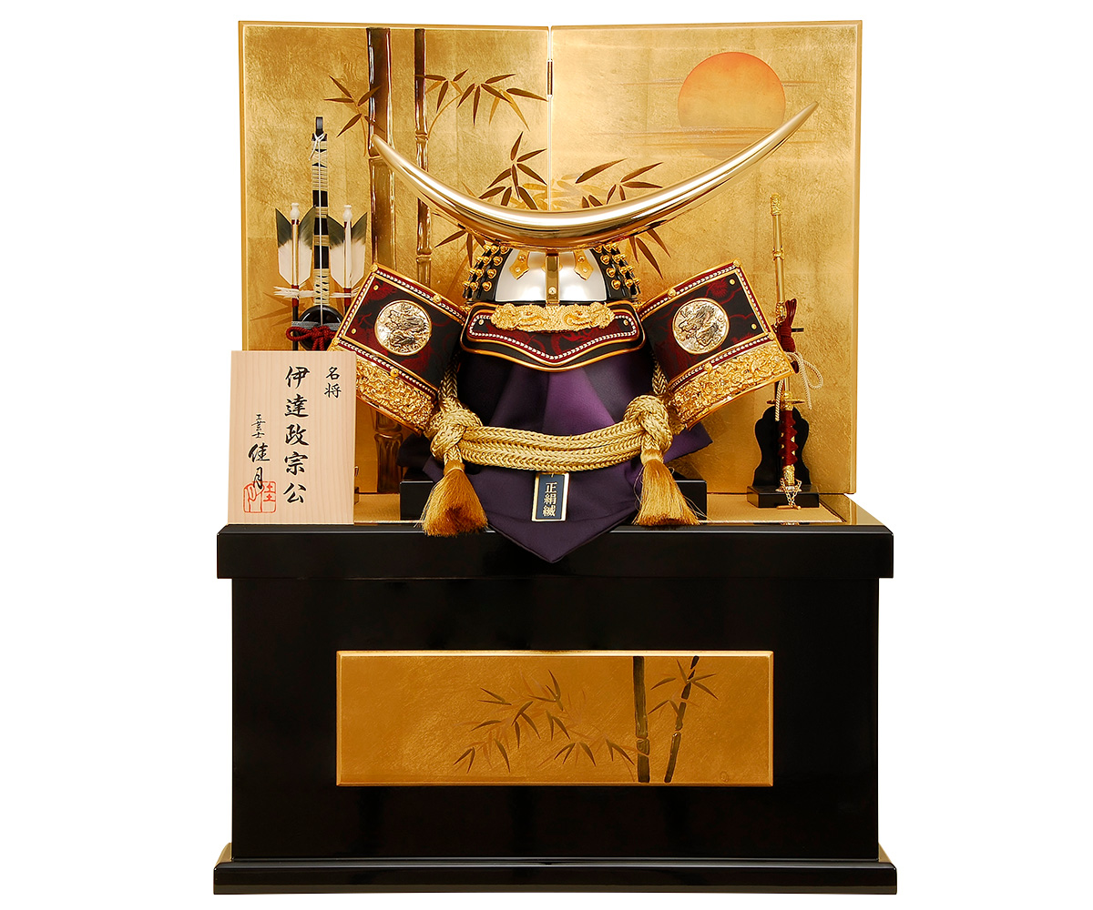 五月人形 K-50 伊達政宗 着用兜 30号兜 収納飾り｜雛人形、五月人形