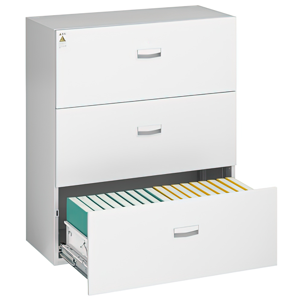 両開き 3段ラテラル書庫セット SOWシリーズ 幅900 奥行400 高さ2160