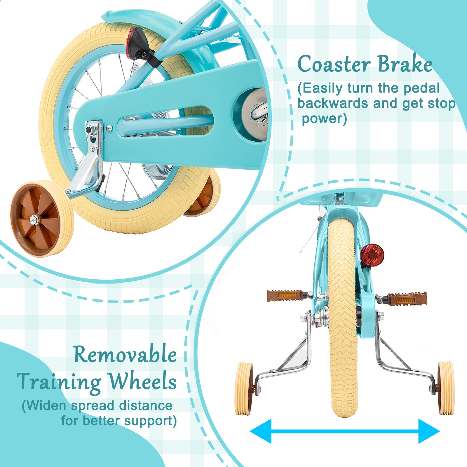 XJD Kids Bicycle for Toddlers and Children 3+ Years Old, 12 14 16 20 i