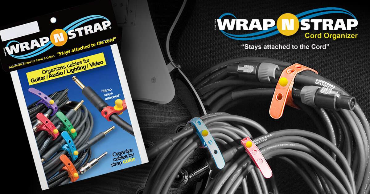 エコで清潔、使いやすいケーブル収納アイテム「Wrap-N-Strap