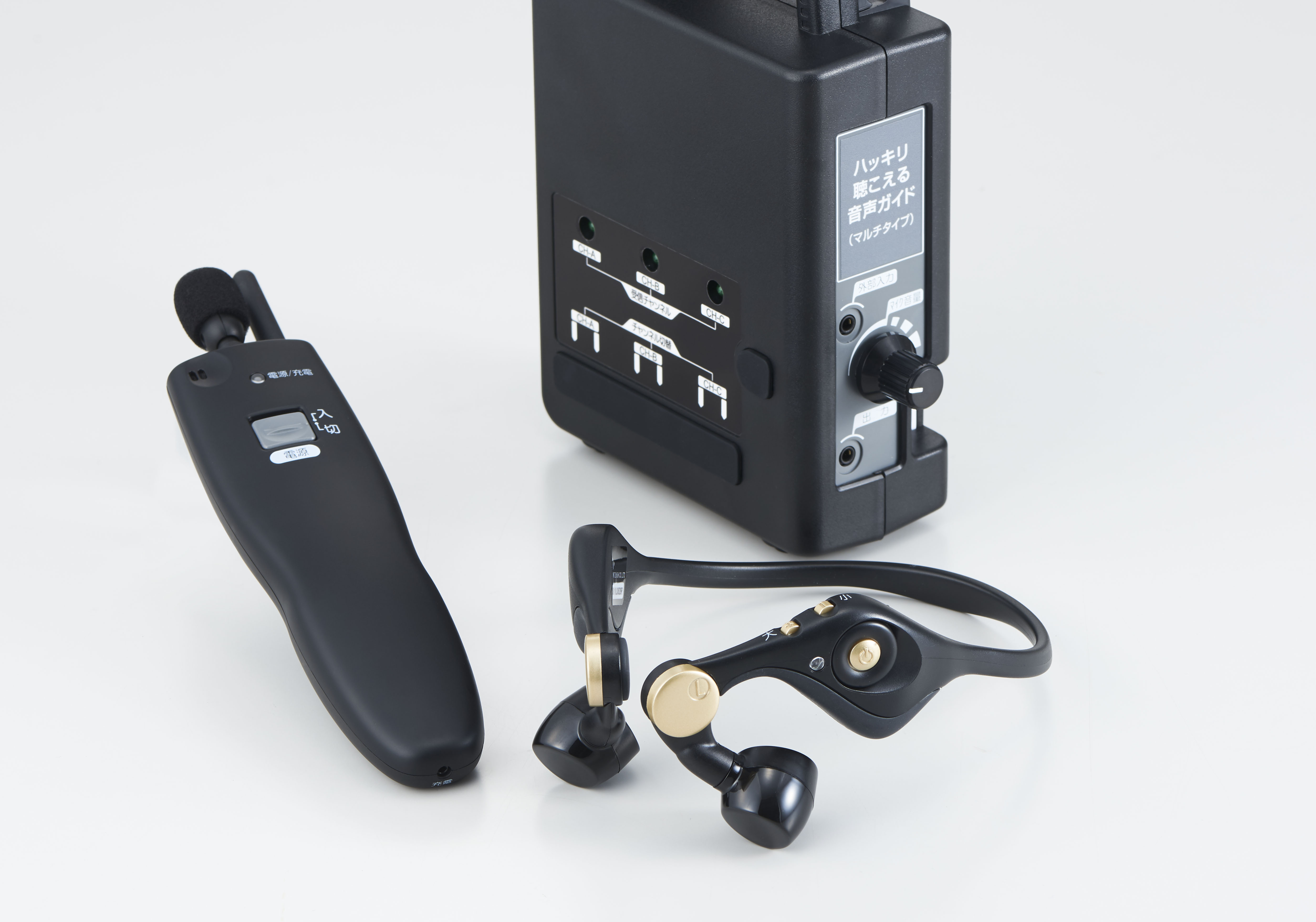 耳かけ型の音声ガイドシステム「ハッキリ聴こえる音声ガイド(マルチ