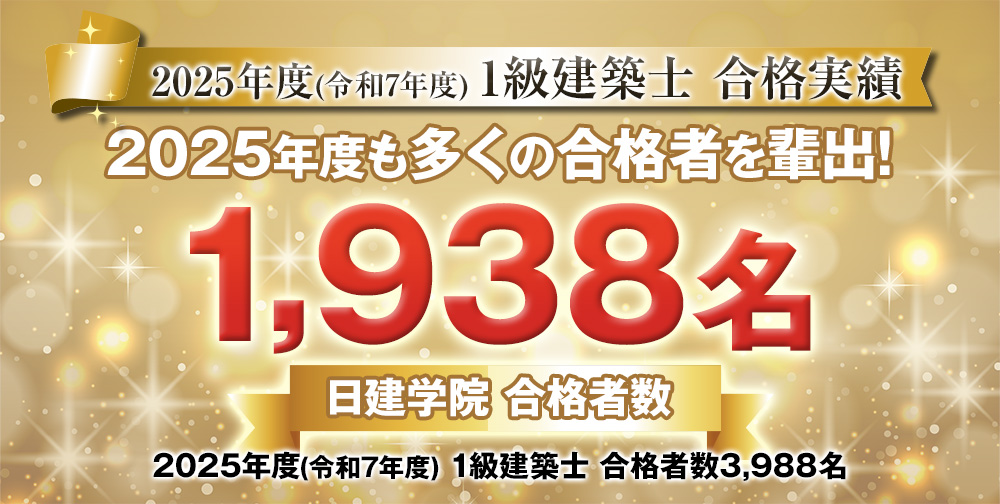 合格実績｜1級建築士を目指すなら日建学院